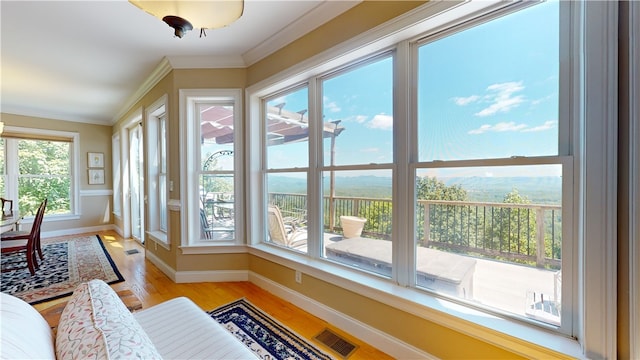 sunroom / solarium with plenty of natural light