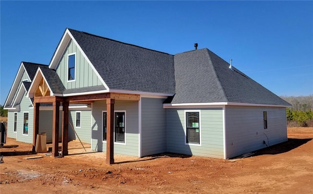 rear view of property with a patio