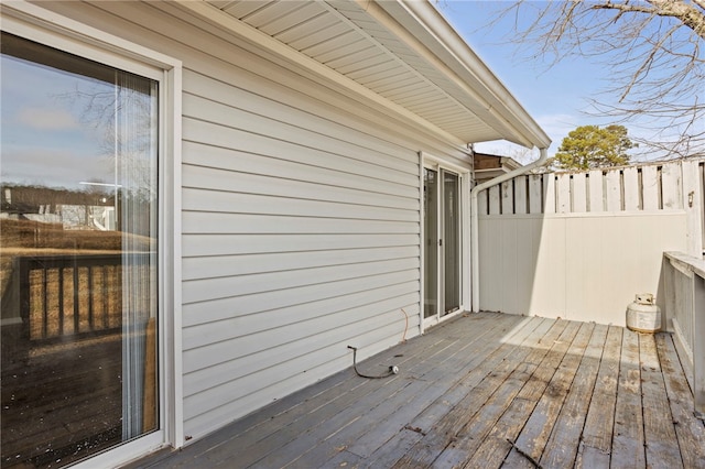 view of wooden terrace