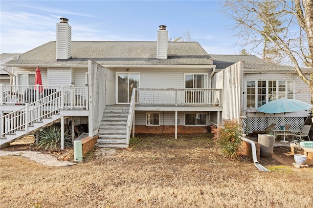 view of rear view of property