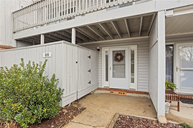 view of entrance to property