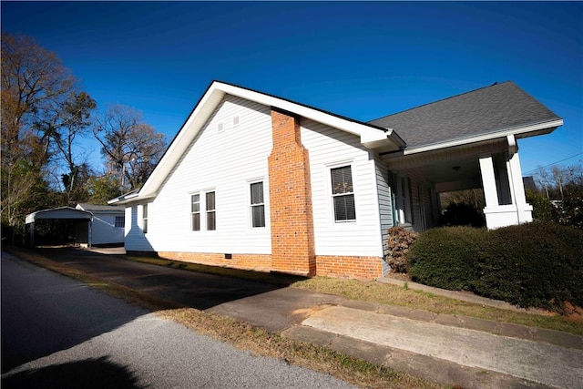 view of side of home