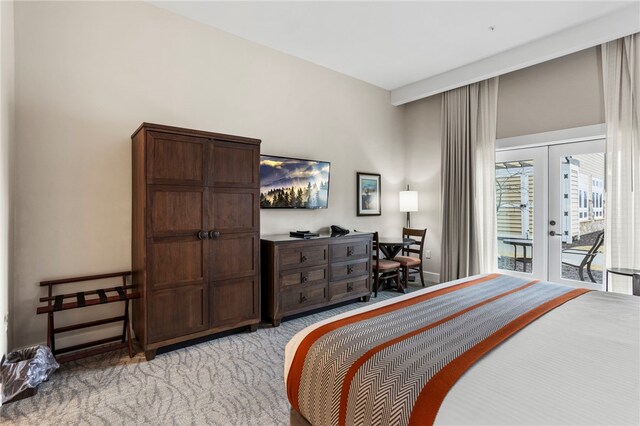 13500 Clemson Blvd Unit 2108, Seneca, SC 29678 - bedroom featuring access to exterior, french doors, and light colored carpet