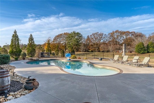 view of pool with a patio