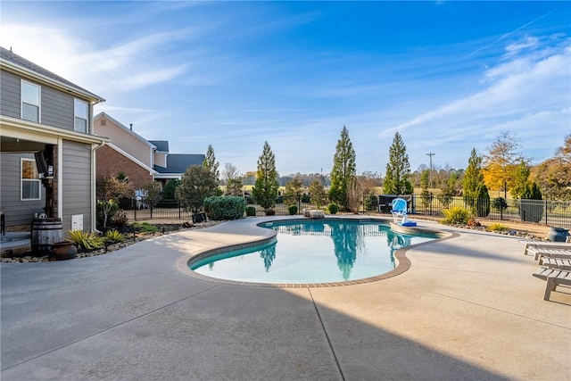 view of pool with a patio area