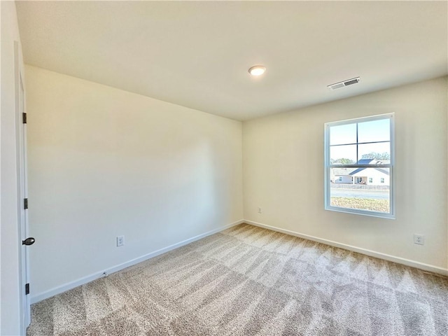 empty room with light carpet