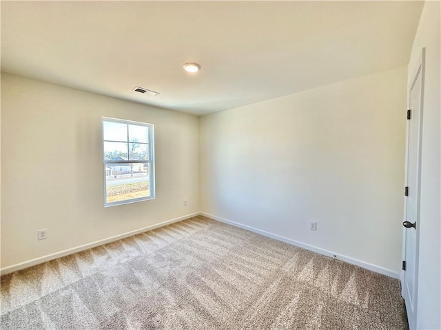 view of carpeted empty room