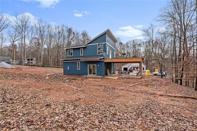 view of rear view of property