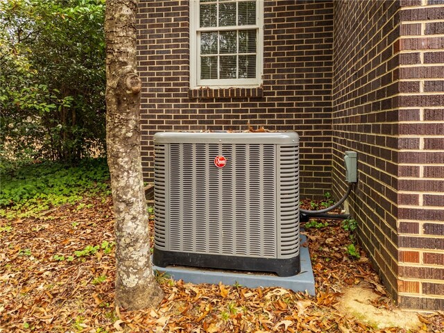 exterior details with central AC unit