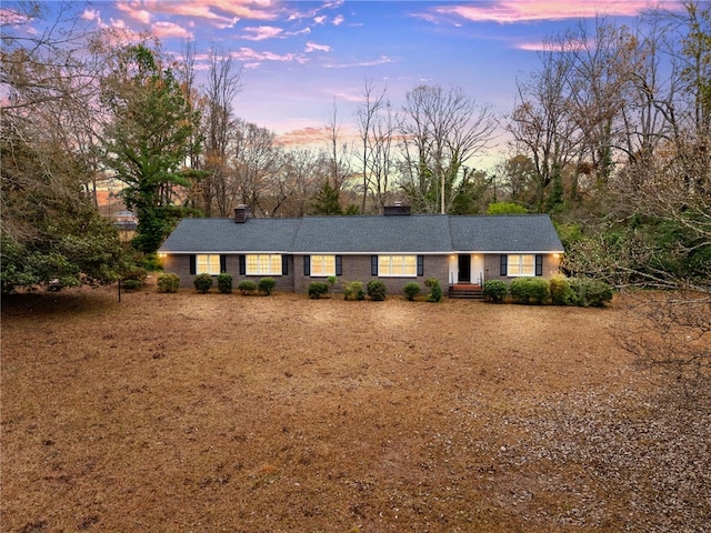 view of ranch-style house