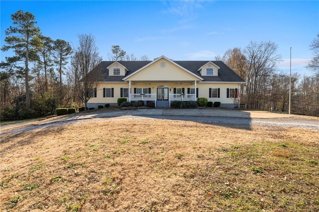 view of front of house featuring a porch