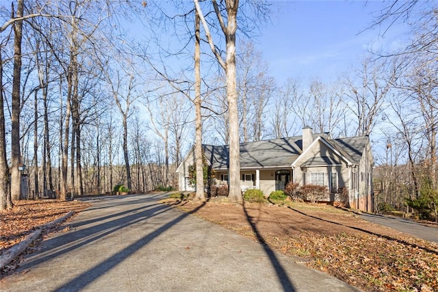 view of front of home