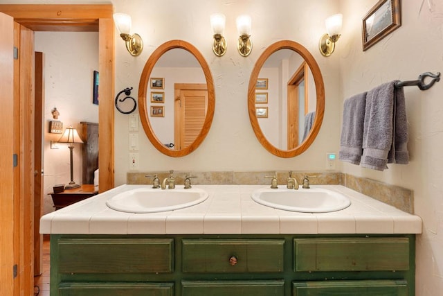 bathroom with vanity