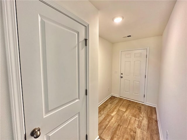 entryway featuring light hardwood / wood-style floors