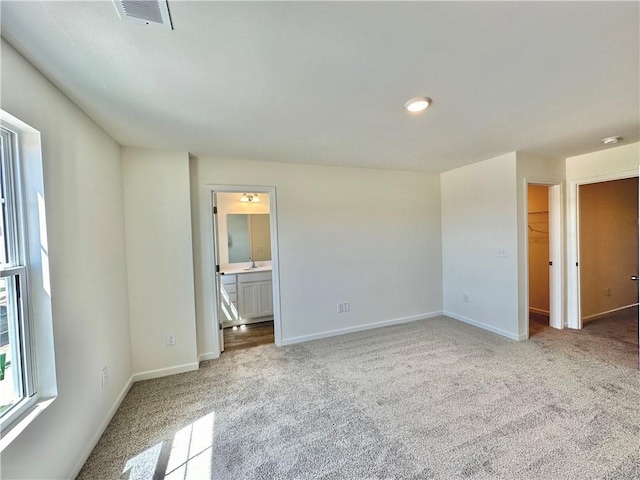 view of carpeted empty room