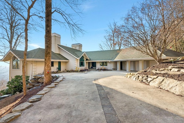 view of ranch-style home