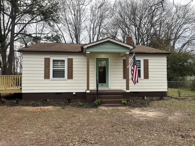 view of front of home