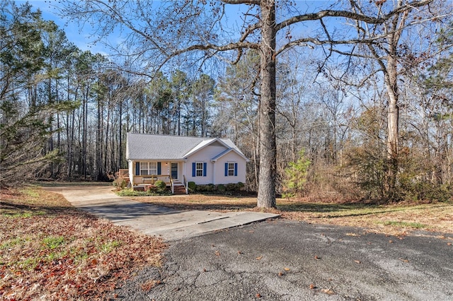 view of front of home with a porch