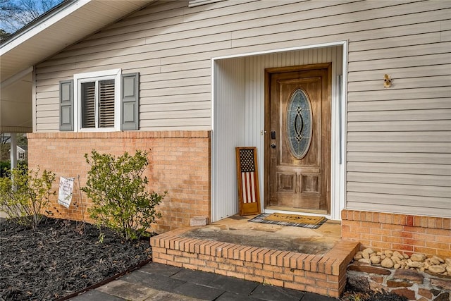 view of entrance to property