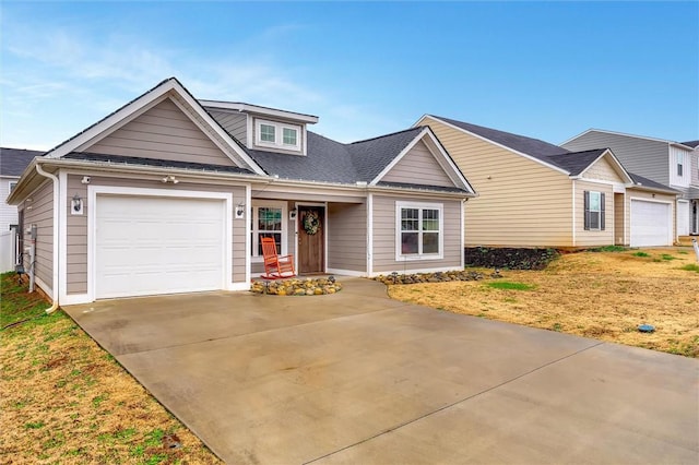 view of front of house featuring a garage