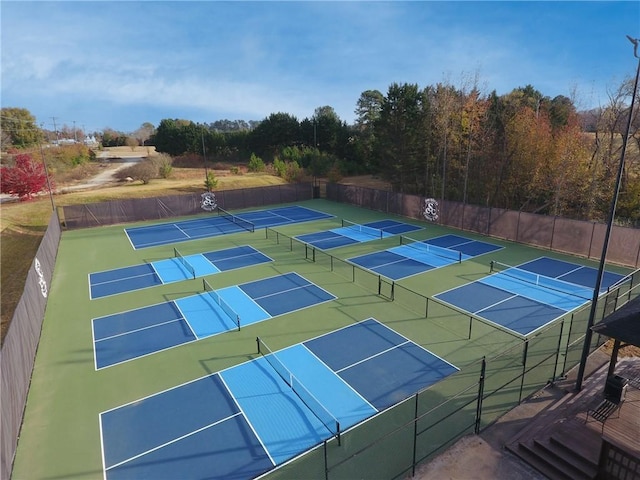 view of tennis court