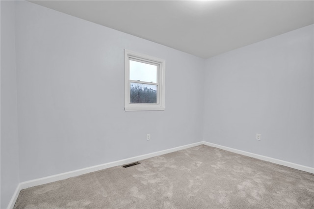 view of carpeted empty room