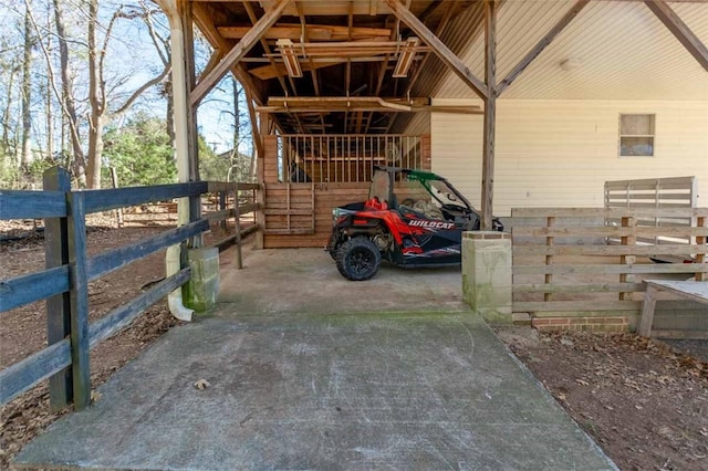 view of stable