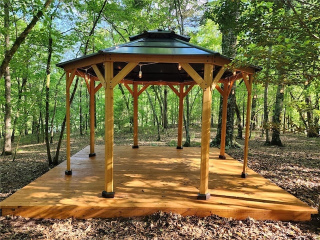 view of property's community featuring a gazebo