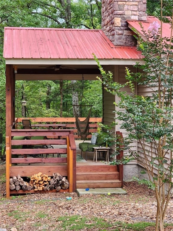 view of property's community with a gazebo