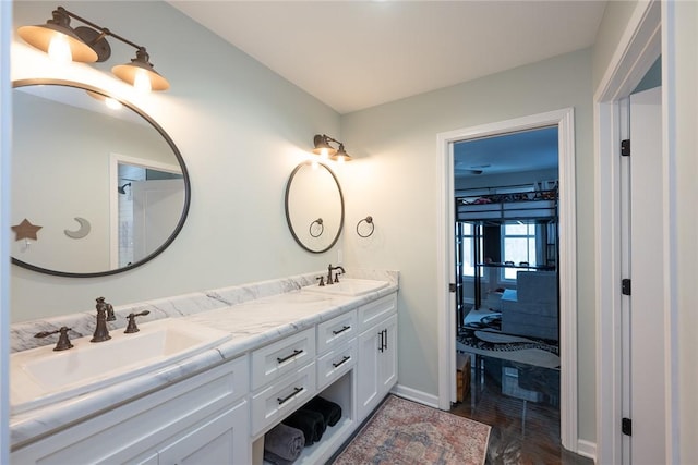 bathroom featuring vanity