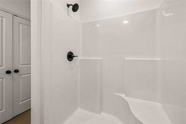 bathroom with walk in shower