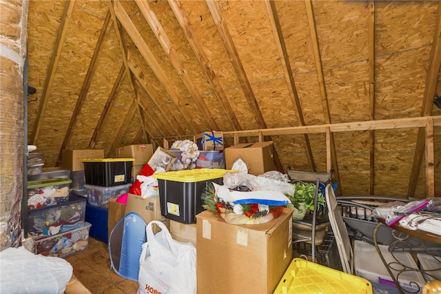 view of attic