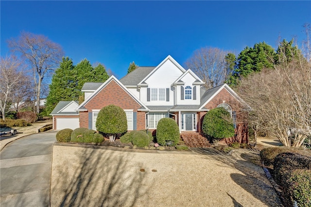 view of front of house featuring a garage