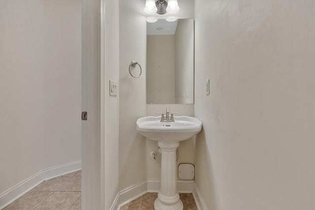 bathroom featuring tile patterned floors