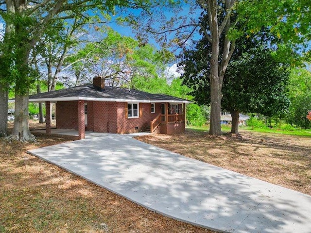 view of front of home