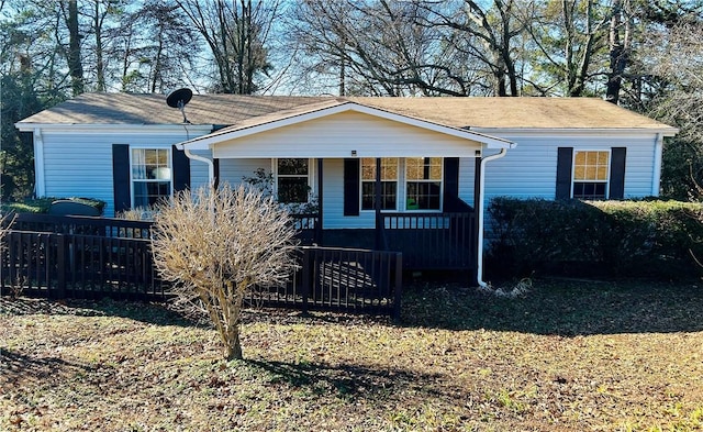 view of front of home featuring a porch