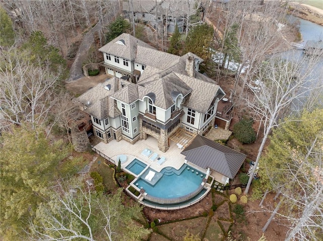 birds eye view of property