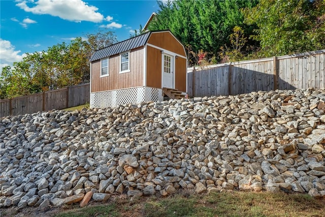 view of outbuilding