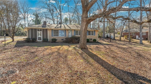 view of ranch-style house