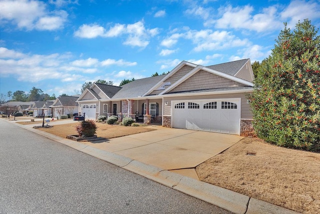 craftsman-style house featuring a garage