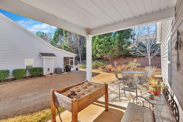 view of patio / terrace featuring cooling unit