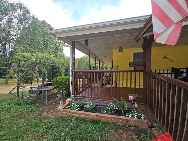 254 Crystal Ln, Pickens, SC 29671 - view of deck