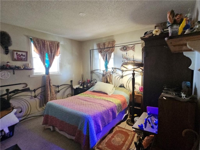 254 Crystal Ln, Pickens, SC 29671 - carpeted bedroom with a textured ceiling