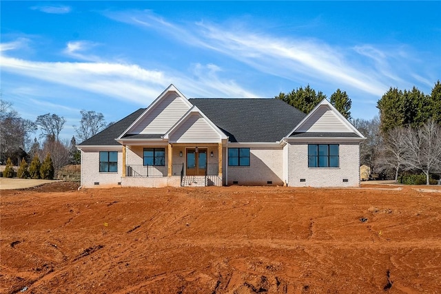 view of front of home with covered porch