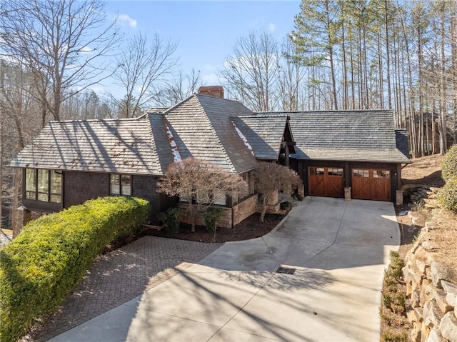 view of front of house featuring a garage