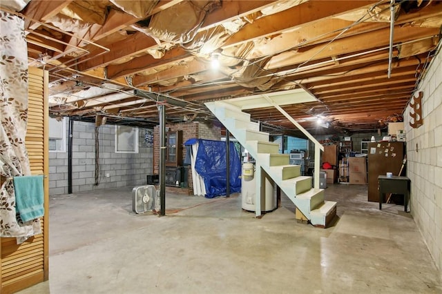 view of basement