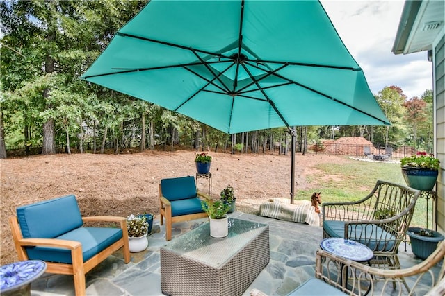 view of patio / terrace with outdoor lounge area