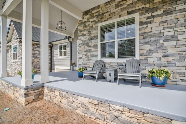 view of patio / terrace featuring a porch