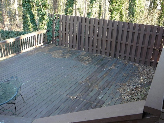 view of deck