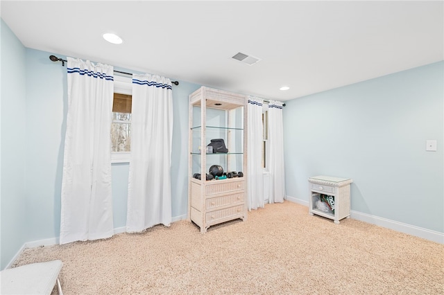 bedroom featuring carpet flooring